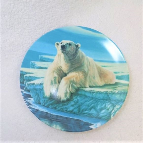 Vintage The Polar Bear Collector Plate Artist Paul Krapf Dominion China LTD - Picture 1 of 10